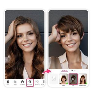 ai apps to change your hairstyle in images